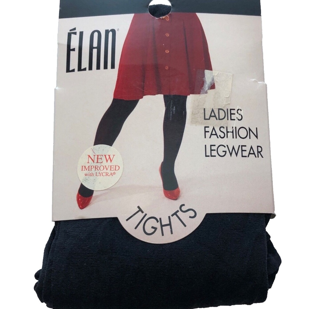 3 For $15 NEW Elan Ladies Fashion Legwear Lycra Tights Navy Size A